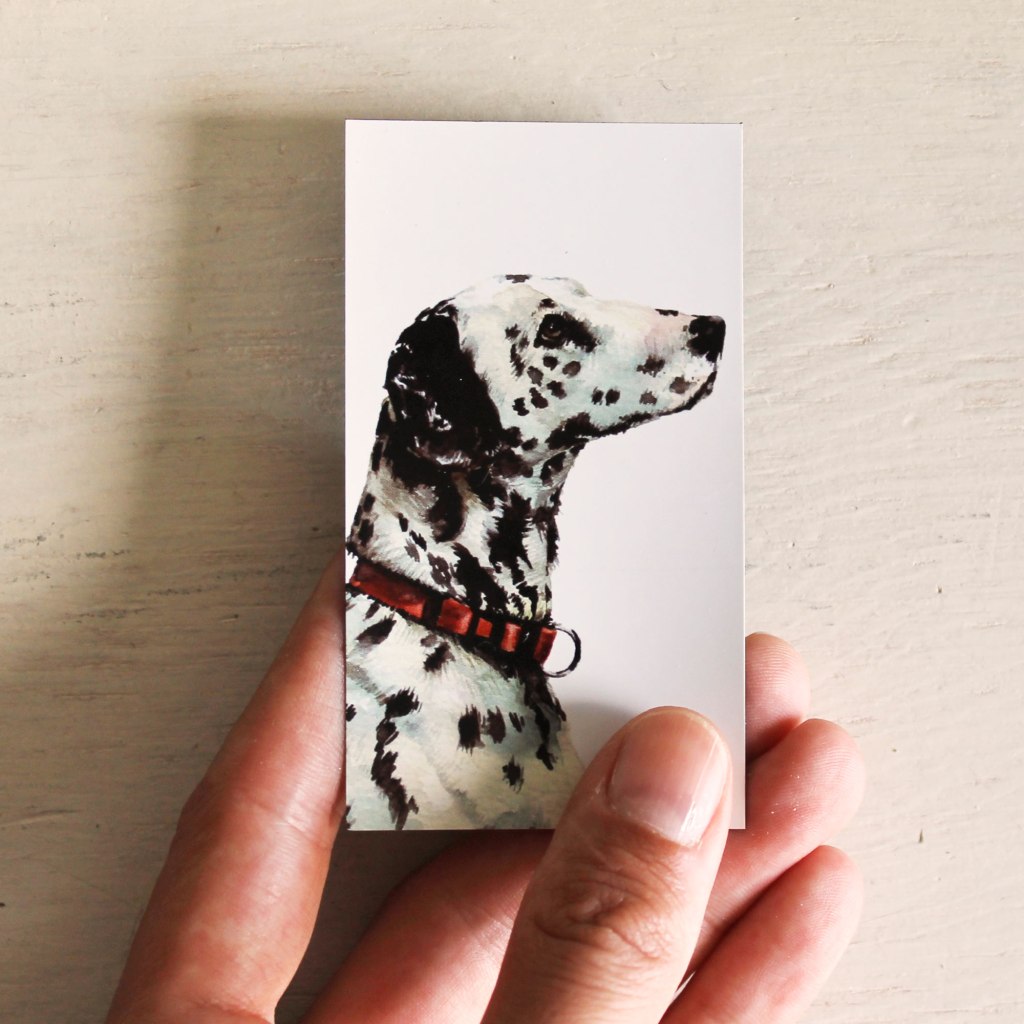 Fridge magnet: Dalmatian dog in profile. Hostess gift, housewarming, gift for dog lovers, pet owners, dog breed enthusiasts.