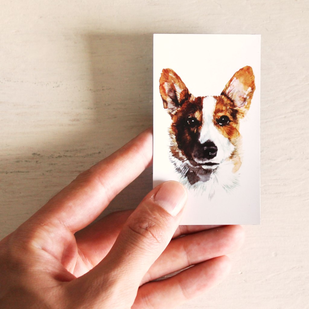 Fridge magnet: Corgi dog in profile. Hostess gift, housewarming, gift for dog lovers, pet owners, dog breed enthusiasts.